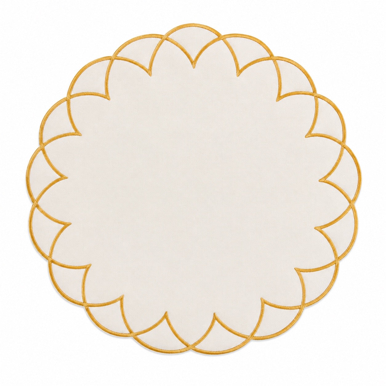 Soleil Scallop Placemats (Set of 2)