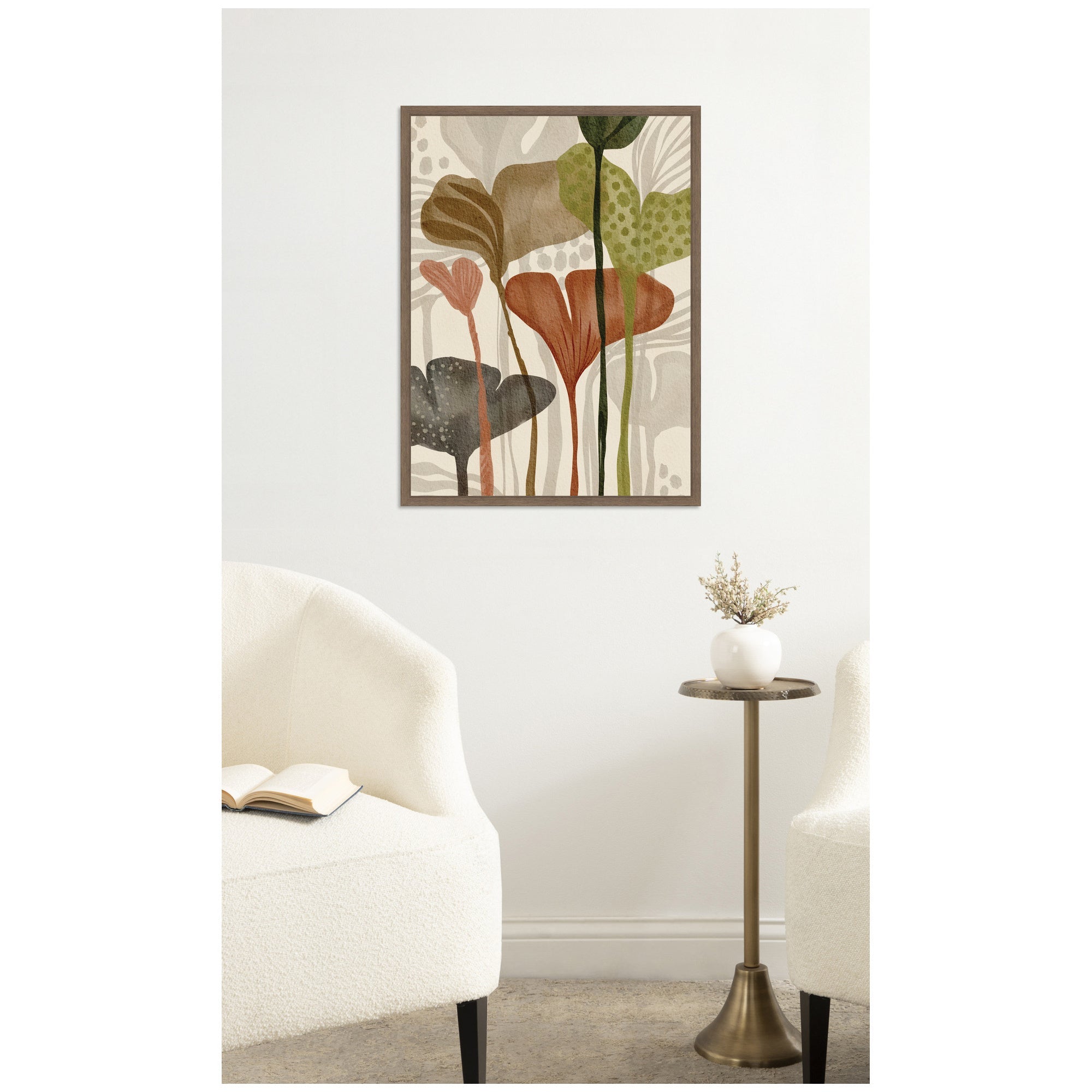 Earthen Botanicals ll by Nikita Jariwala Framed Canvas Wall Art Print
