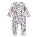 Vintage Floral Zipper Romper - Soft Bamboo Baby