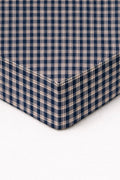 Blue Plaid Crib Sheet