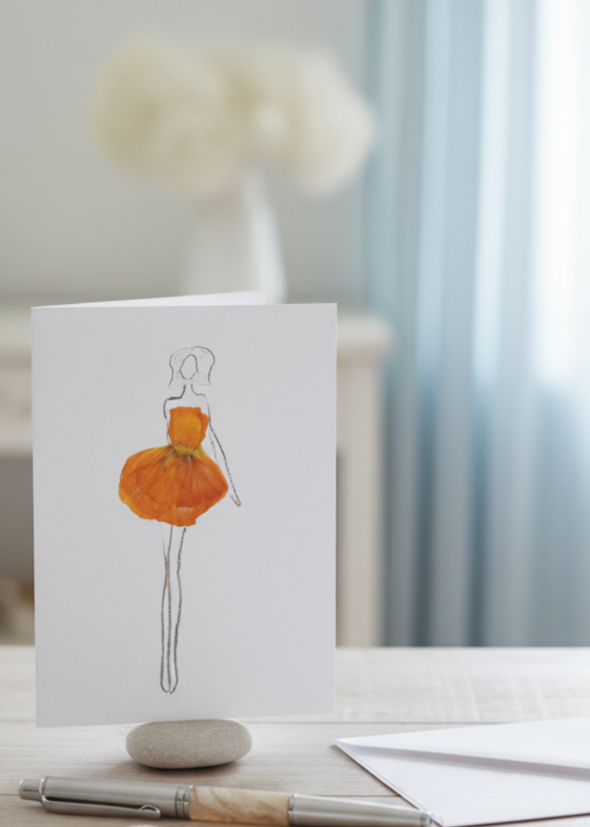 Poppy Dress Notecards