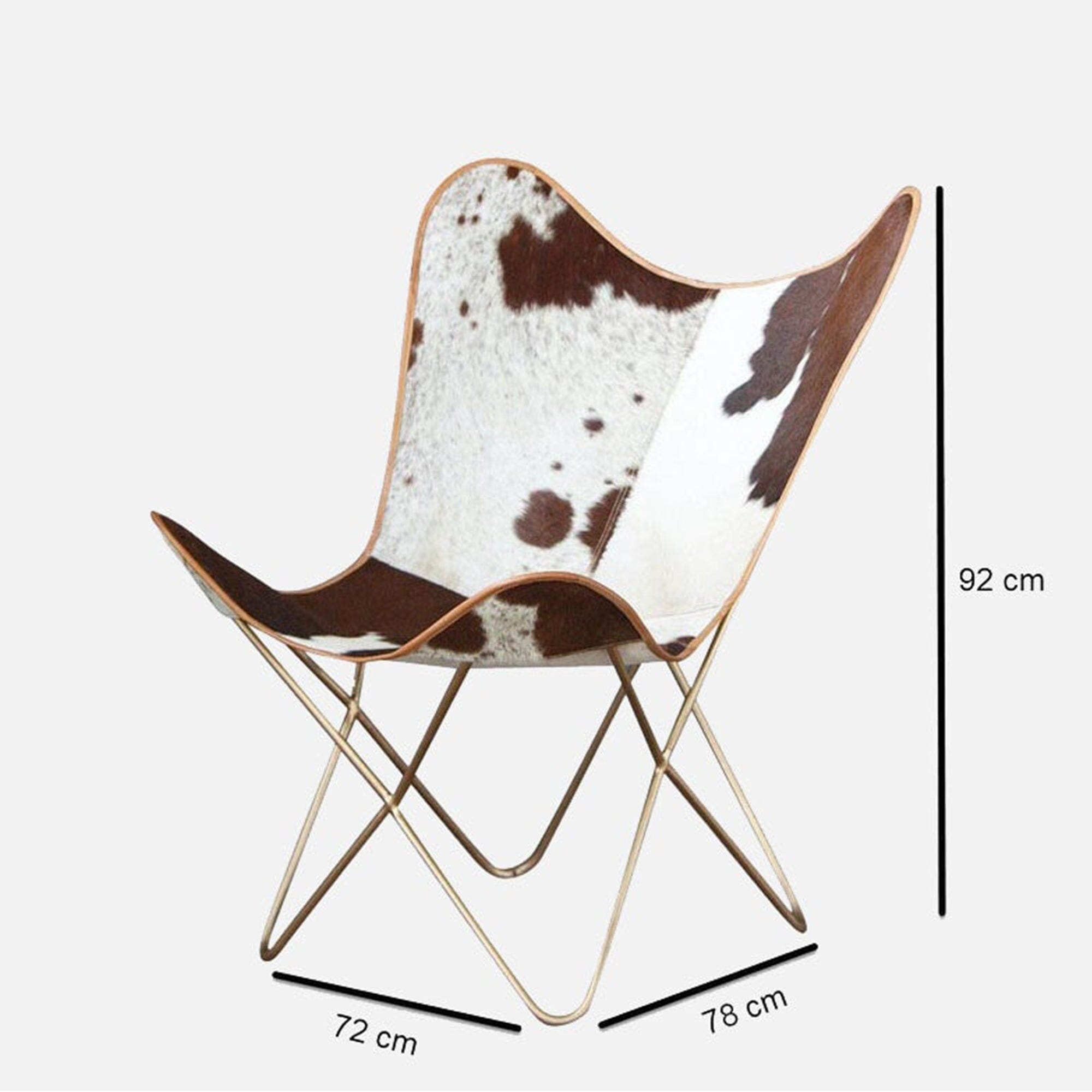 Swiss Cowhide Butterfly Chair