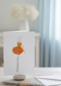 Poppy Dress Greeting Card