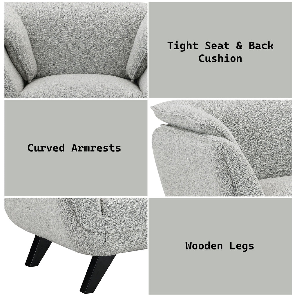 Nayeli Bouclé Lounge Chair