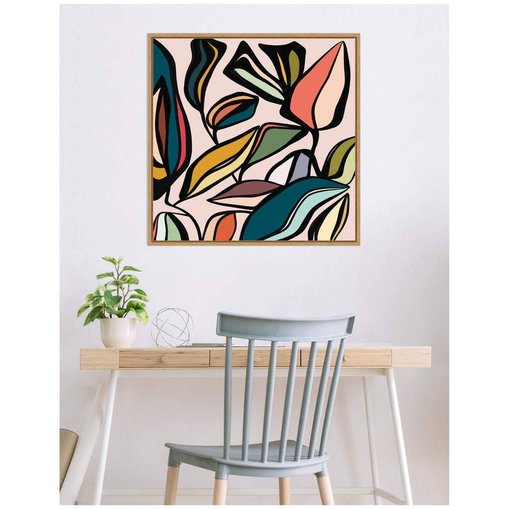 Fanciful Ficus Framed Canvas Wall Art