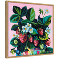 Sylvie Disco Berries Framed Canvas by Rachel Christopoulos