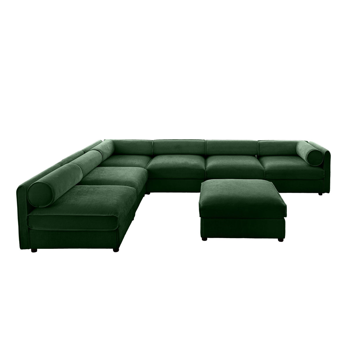 Sculptural Modular Sectional Sofa with Storage