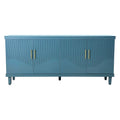 Four-Door Storage Cabinet — Deep Blue