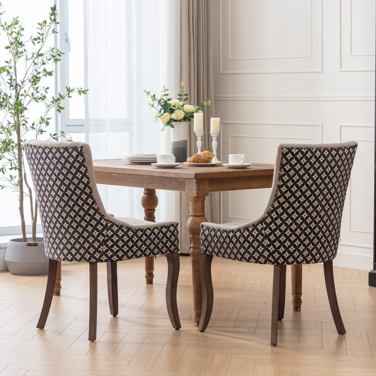 Ultra Upholstered Dining Chairs — Set of 2, Color Options