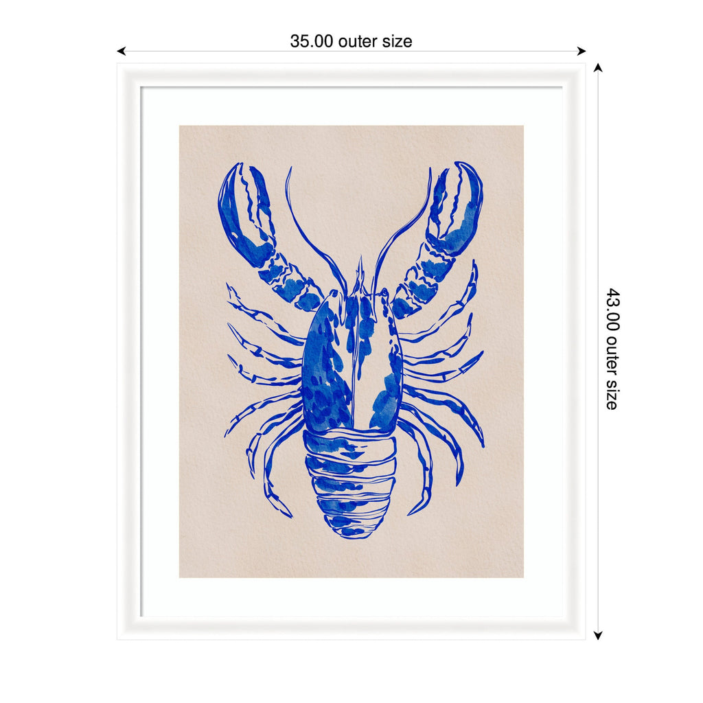 Framed Art Lobster by Nikita Jariwala