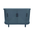 Curved Four-Door Sideboard — Blue