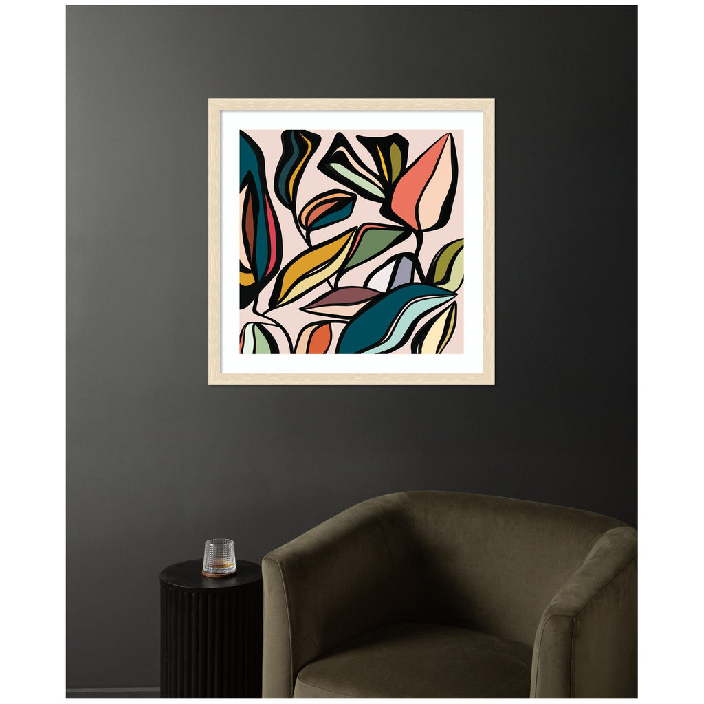 Fanciful Ficus SQ Expansion by Alicia Bock Framed Wall Art Print
