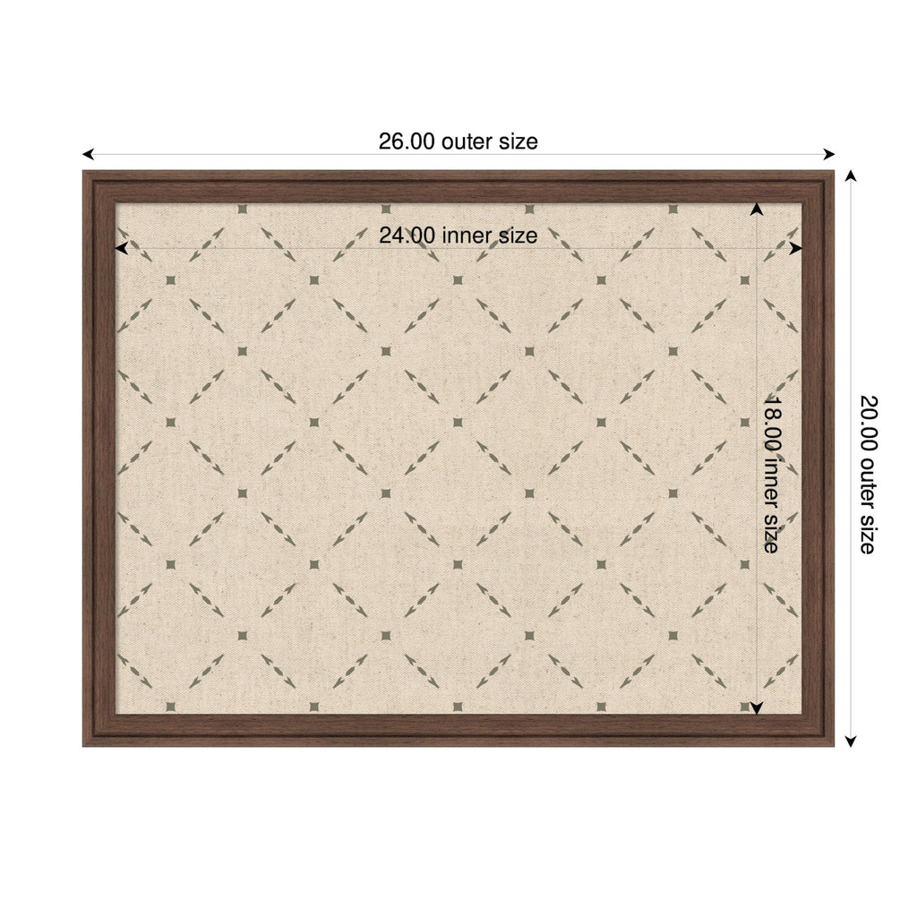 Pinboard Green Lattice Print