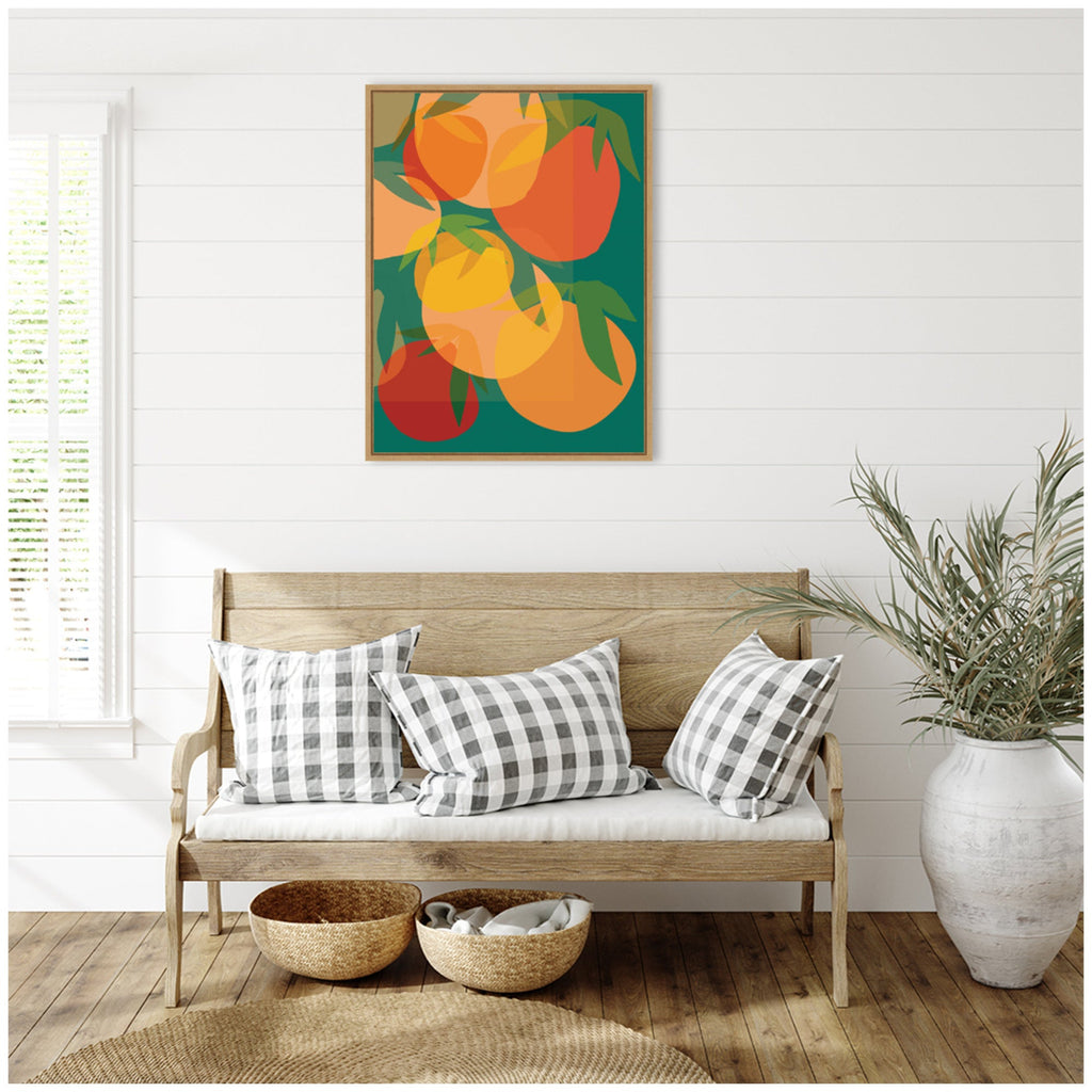 Spring Citrus 2 by Alicia Bock Framed Canvas Wall Art Print