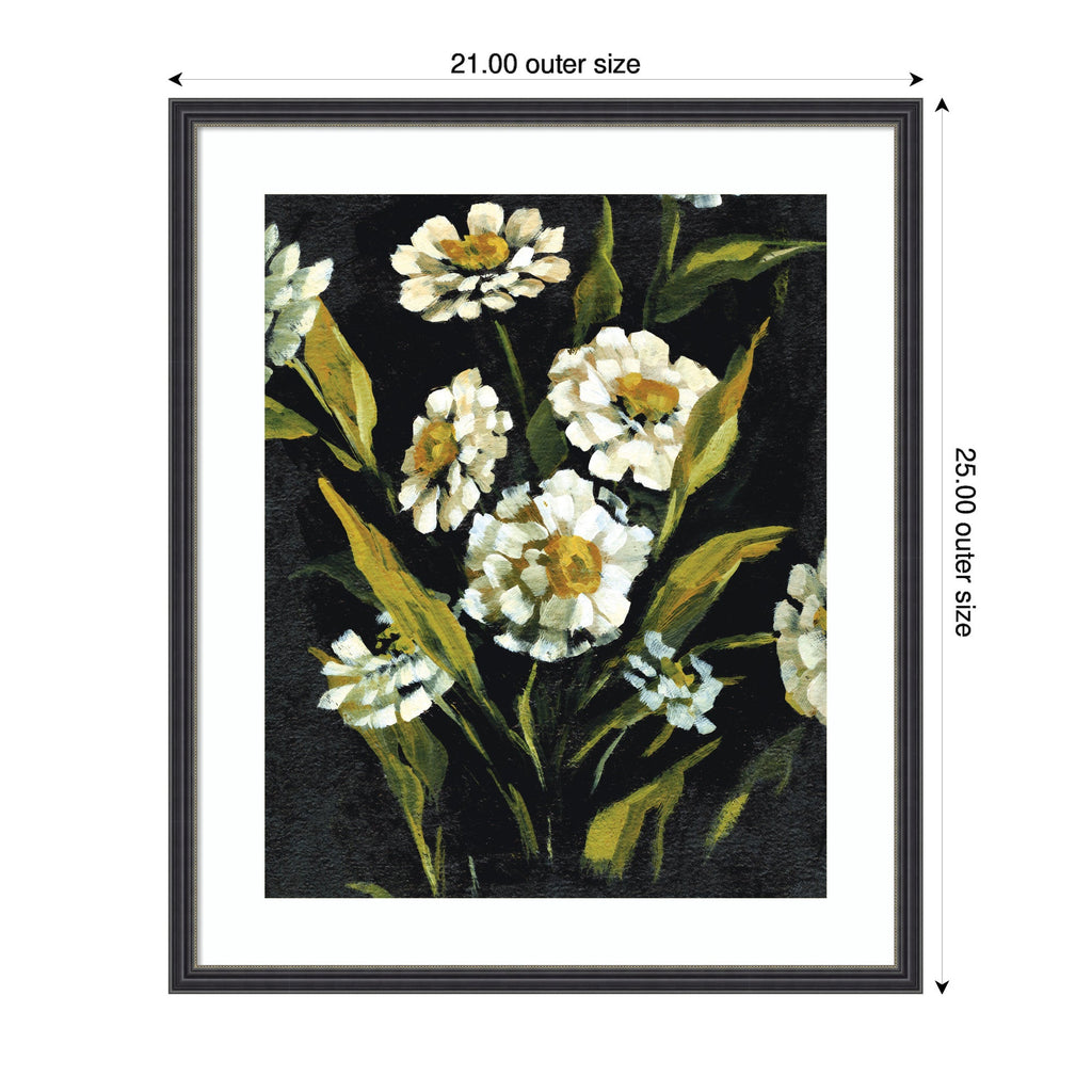 Framed Art Moody Floral 1 by Annie Quigley