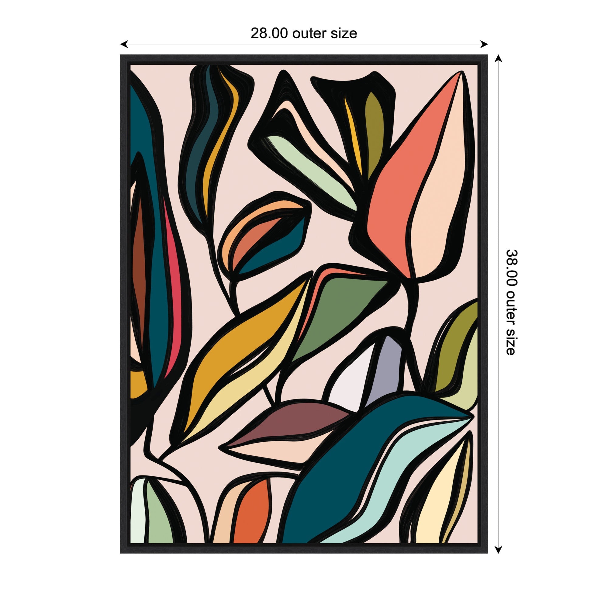 Fanciful Ficus Expansion by Alicia Bock Framed Canvas Wall Art Print