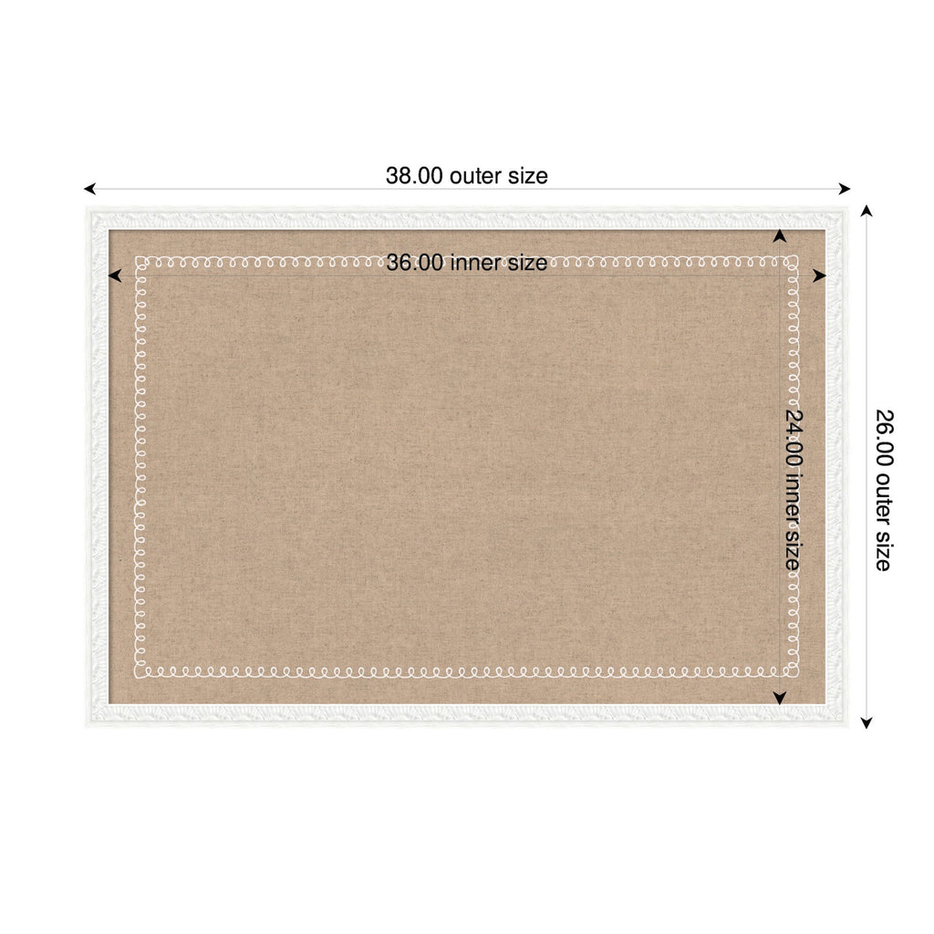Pinboard White Scalloped Edge