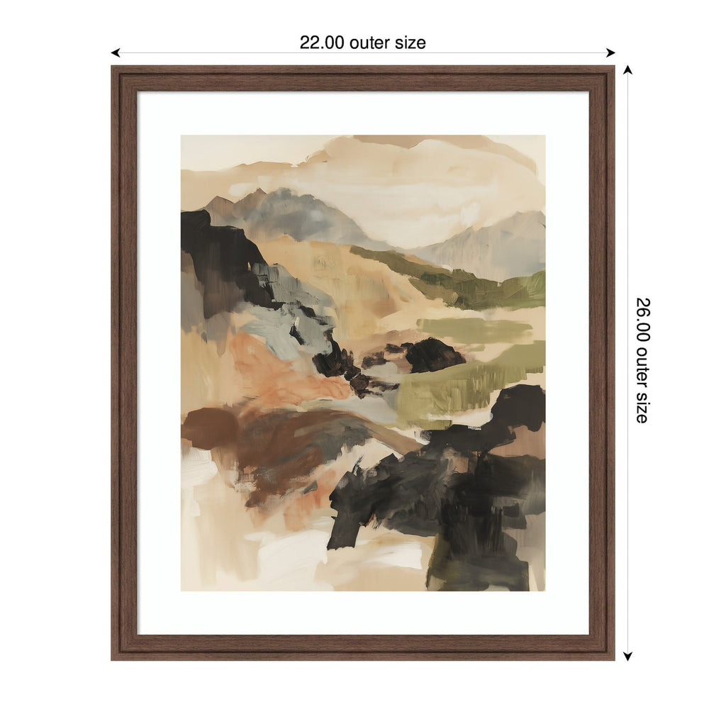 Framed Art Tonal Mountains II by Amy Lighthall