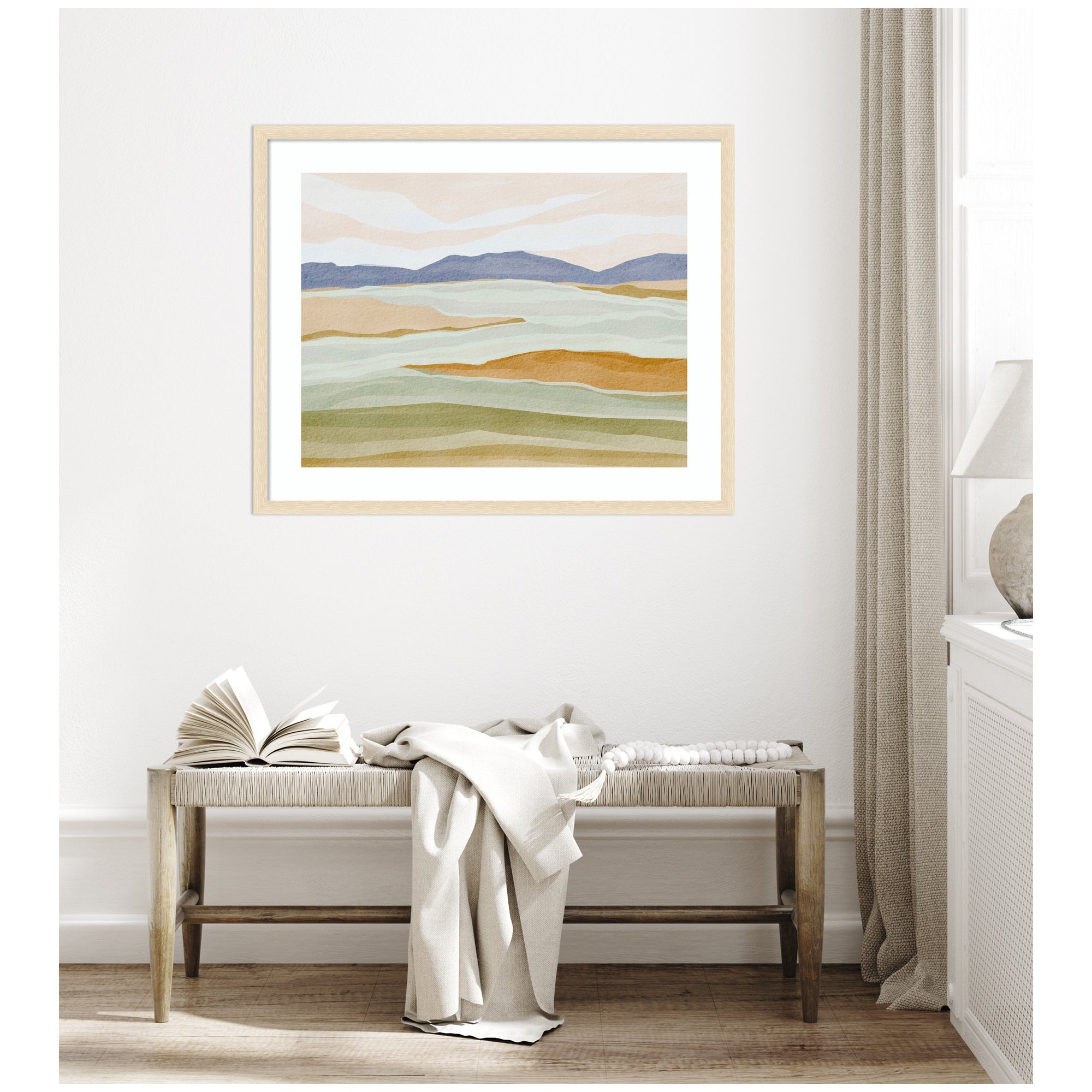 Framed Art Dreamy Hillscape by Nikita Jariwala