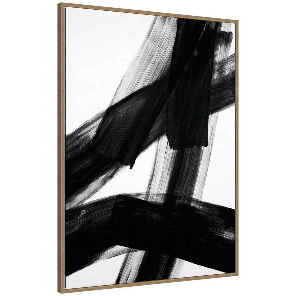 Black Mark No. 3 by Amy Lighthall Framed Canvas Wall Art Print