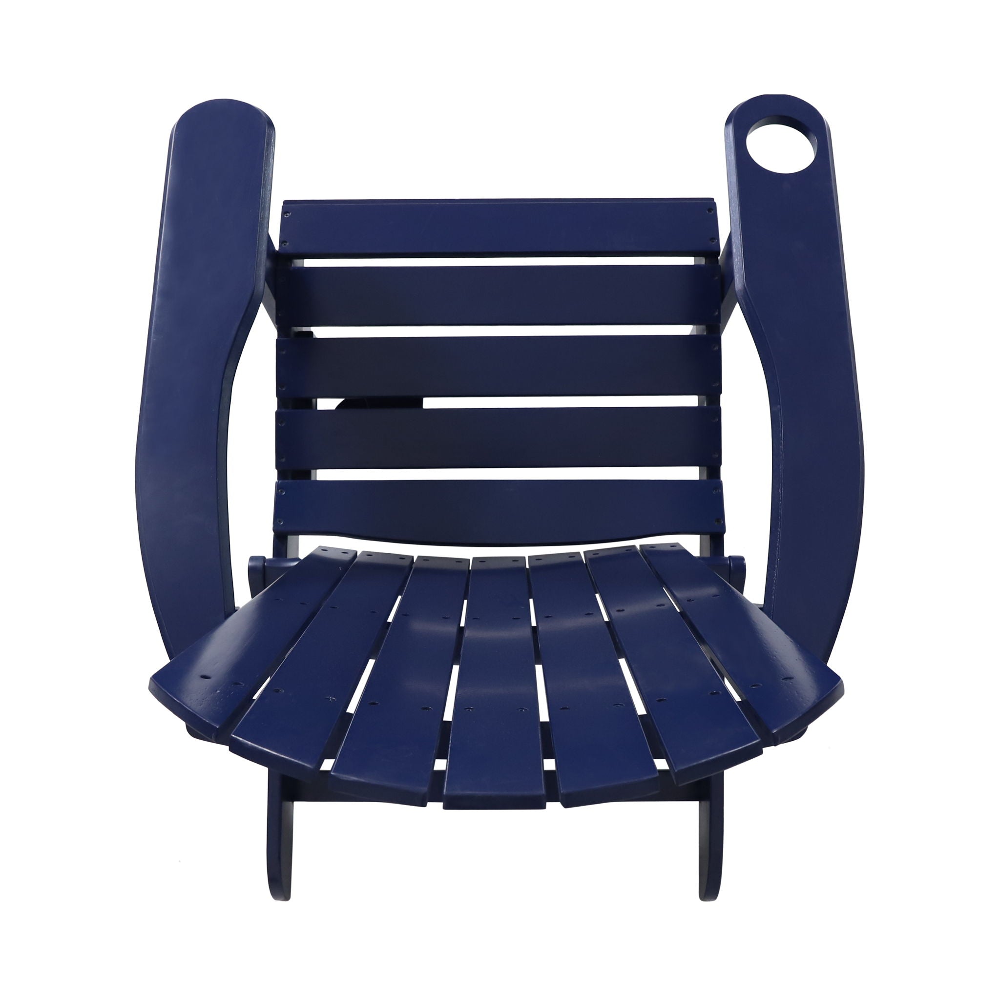 Zenithia Outdoor Foldable Adirondack Chair with 2 Cup Holders