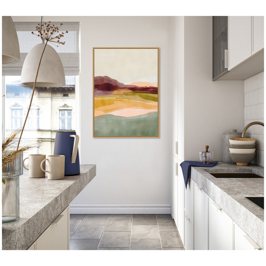 Sylvie Sunset Beauty Framed Canvas by Nikita Jariwala