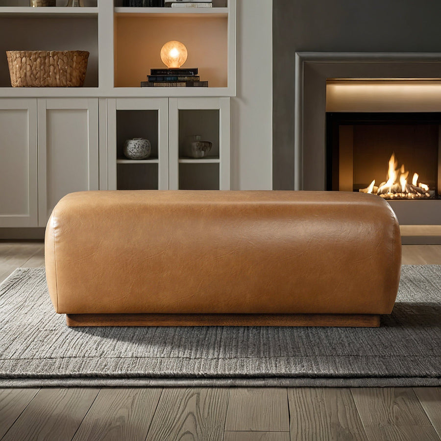Japanese-Inspired Minimalist Upholstered Bench