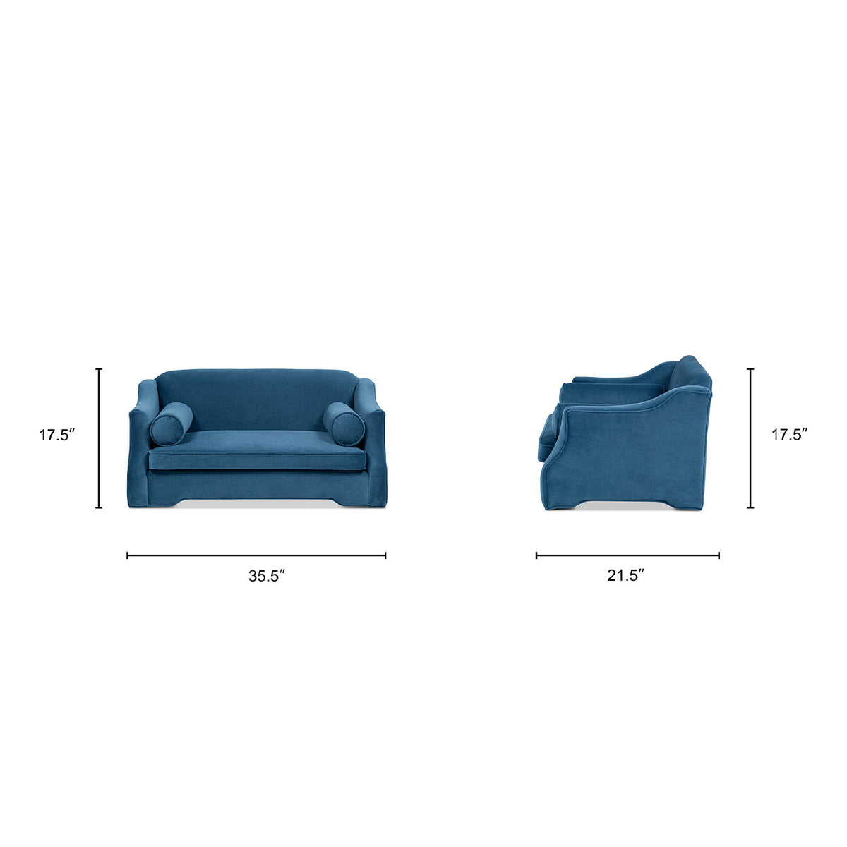 Paloma 35.5" Dog Sofa Bed, Medium, Satin
