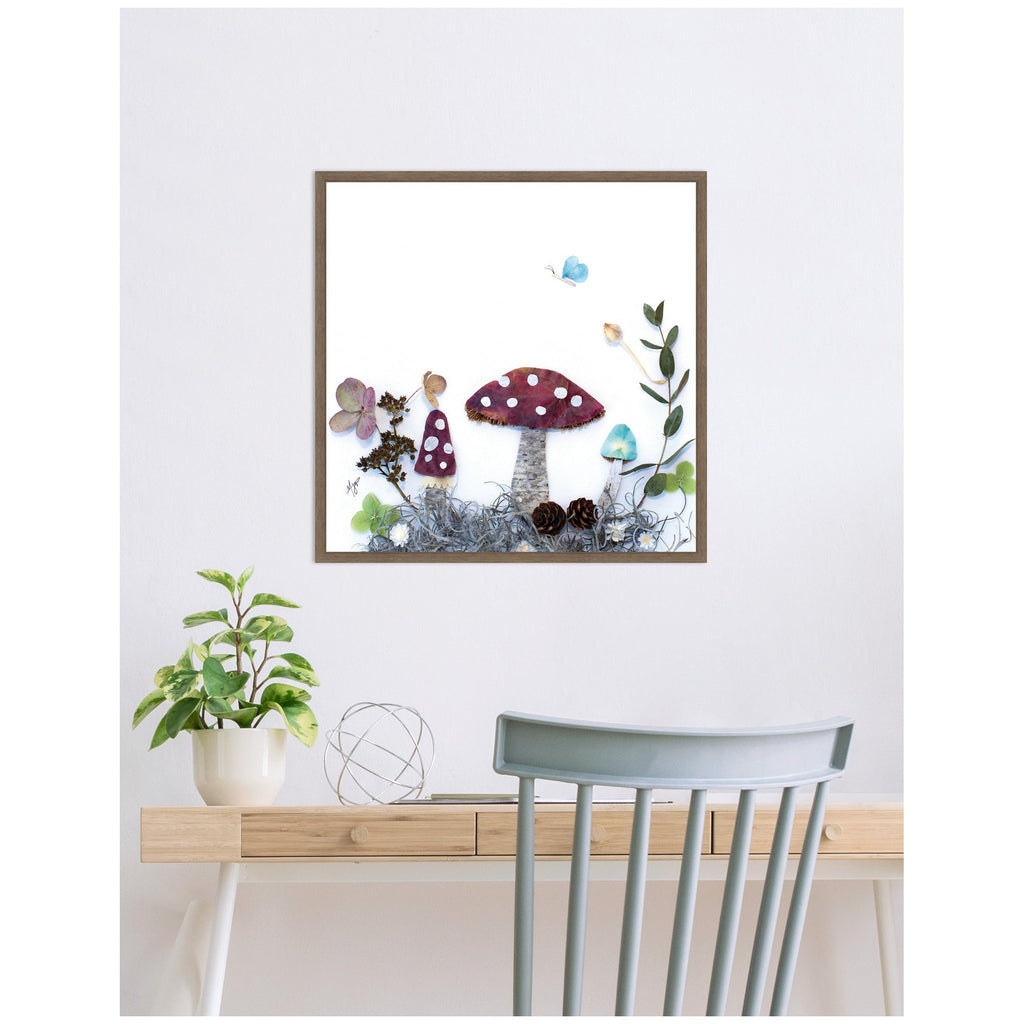 Mushroom No. 1 by Madeline Jeppesen Framed Canvas Wall Art Print