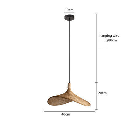 Bamboo & Rattan Pendant Light