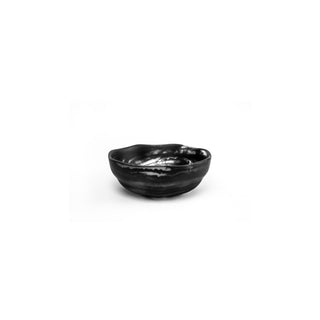 Black Swirl Wavy Bowl