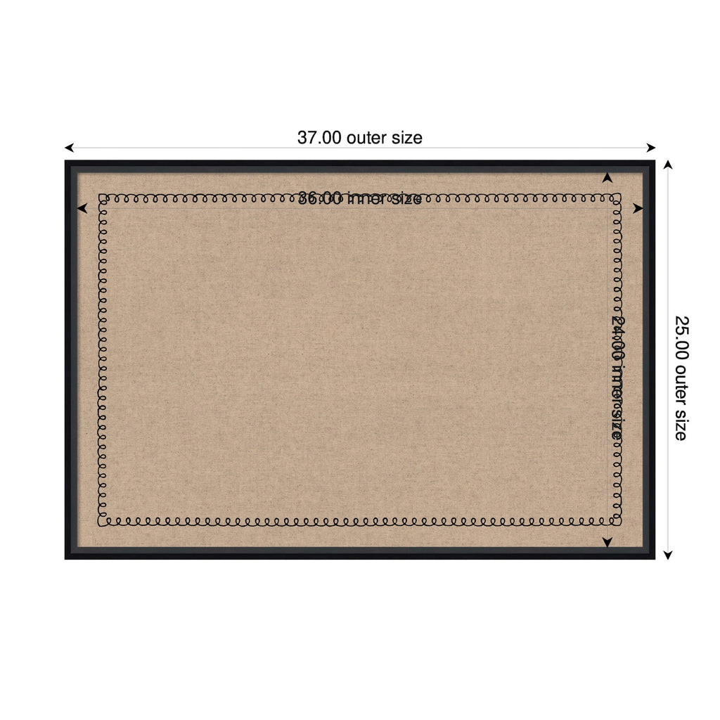 Pinboard Black Scallop Print