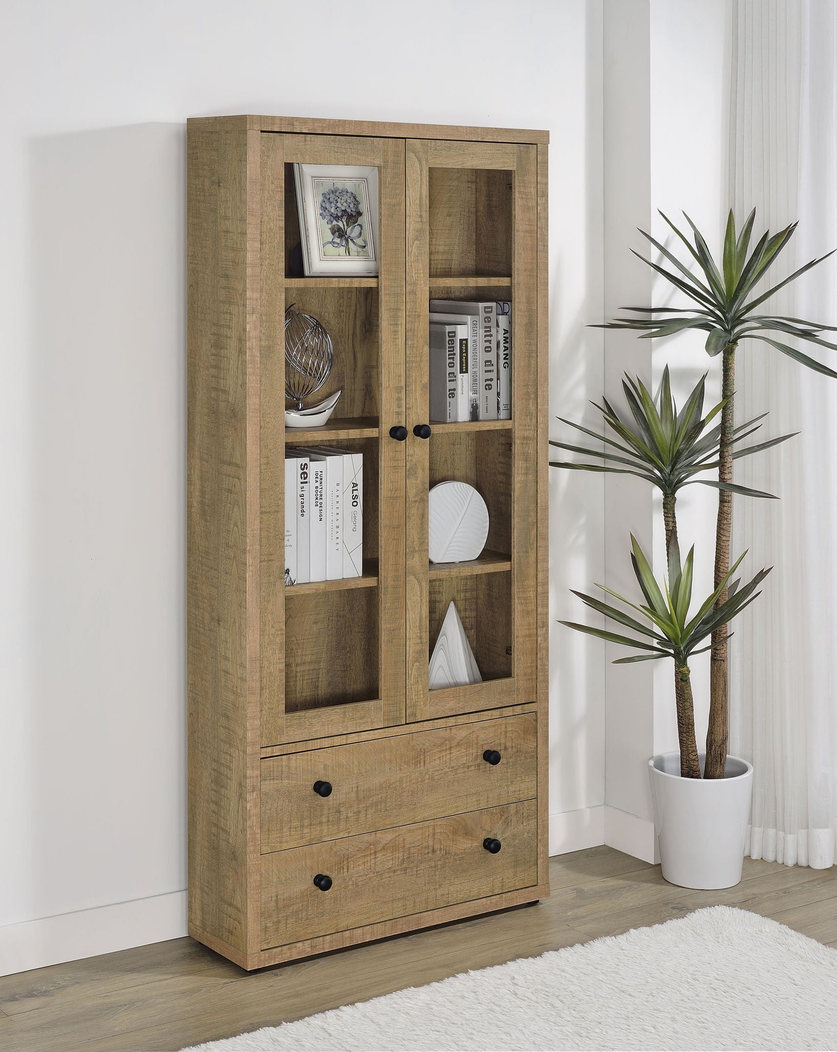 Hawthorne Glass Display Cabinet — Mango
