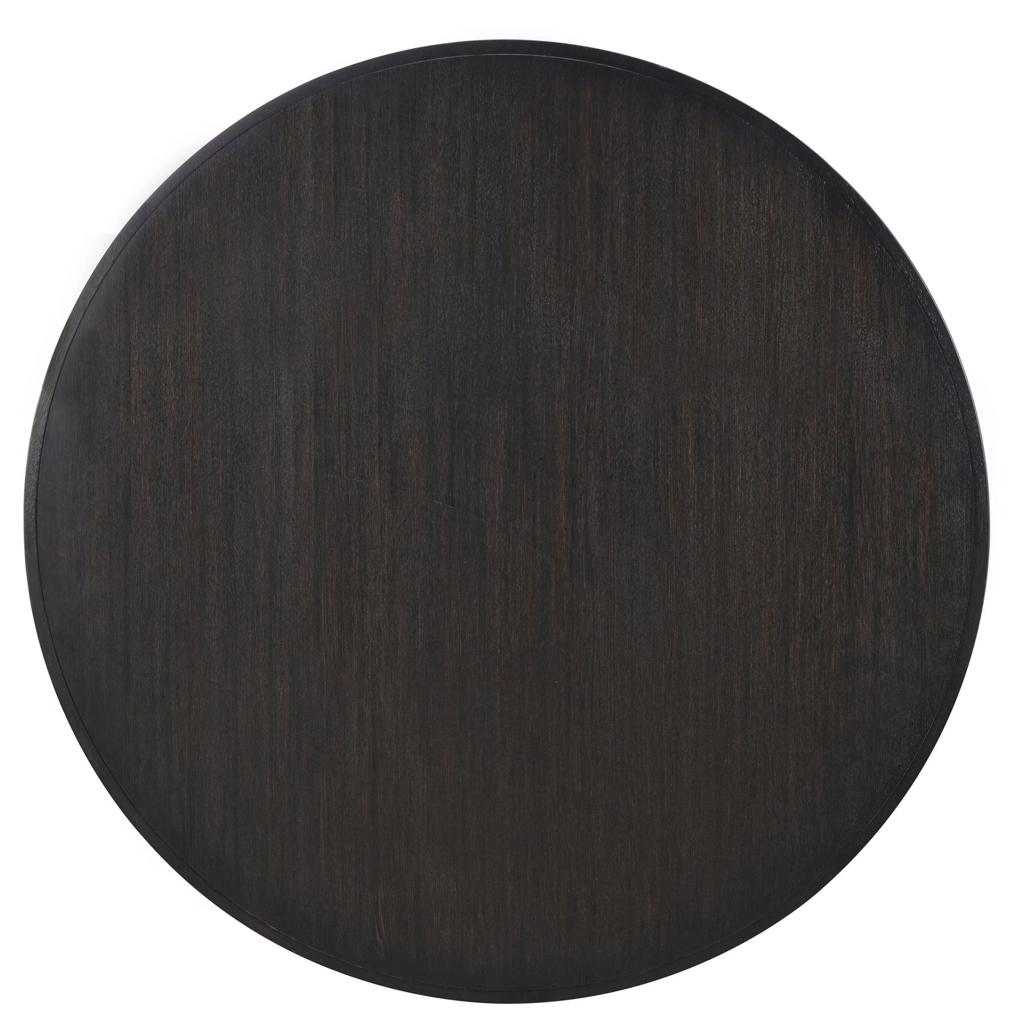 Leandro 5-Piece Round Dining Set — Channel-Back Chairs / Burnished Black