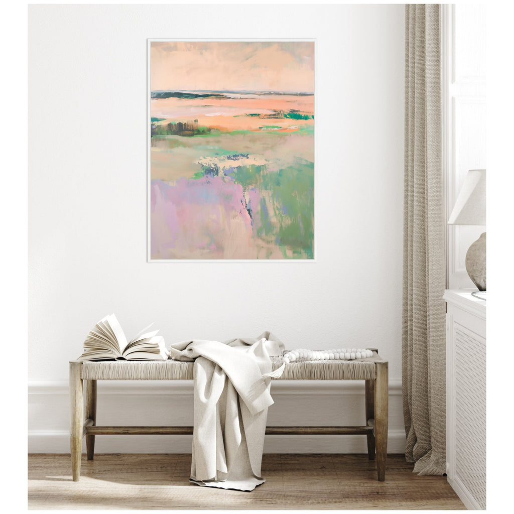 Sylvie Pastel Horizon II Framed Canvas by Amy Lighthall