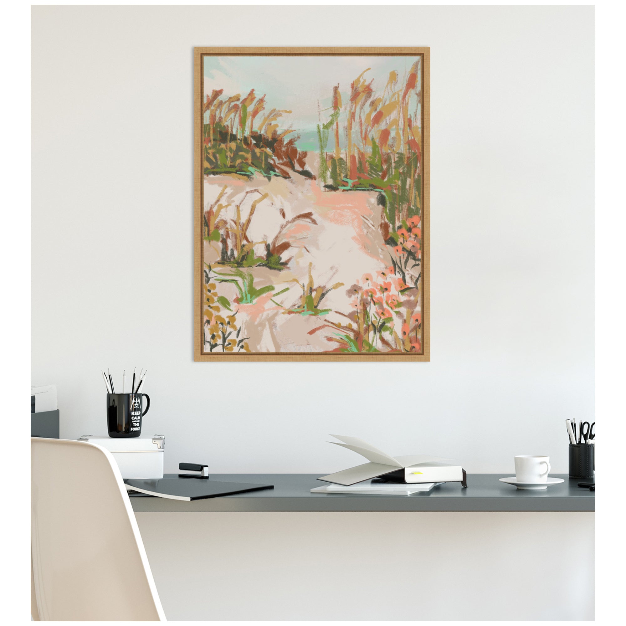 Sunrise Seascape by Annie Quigley Framed Canvas Wall Art Print
