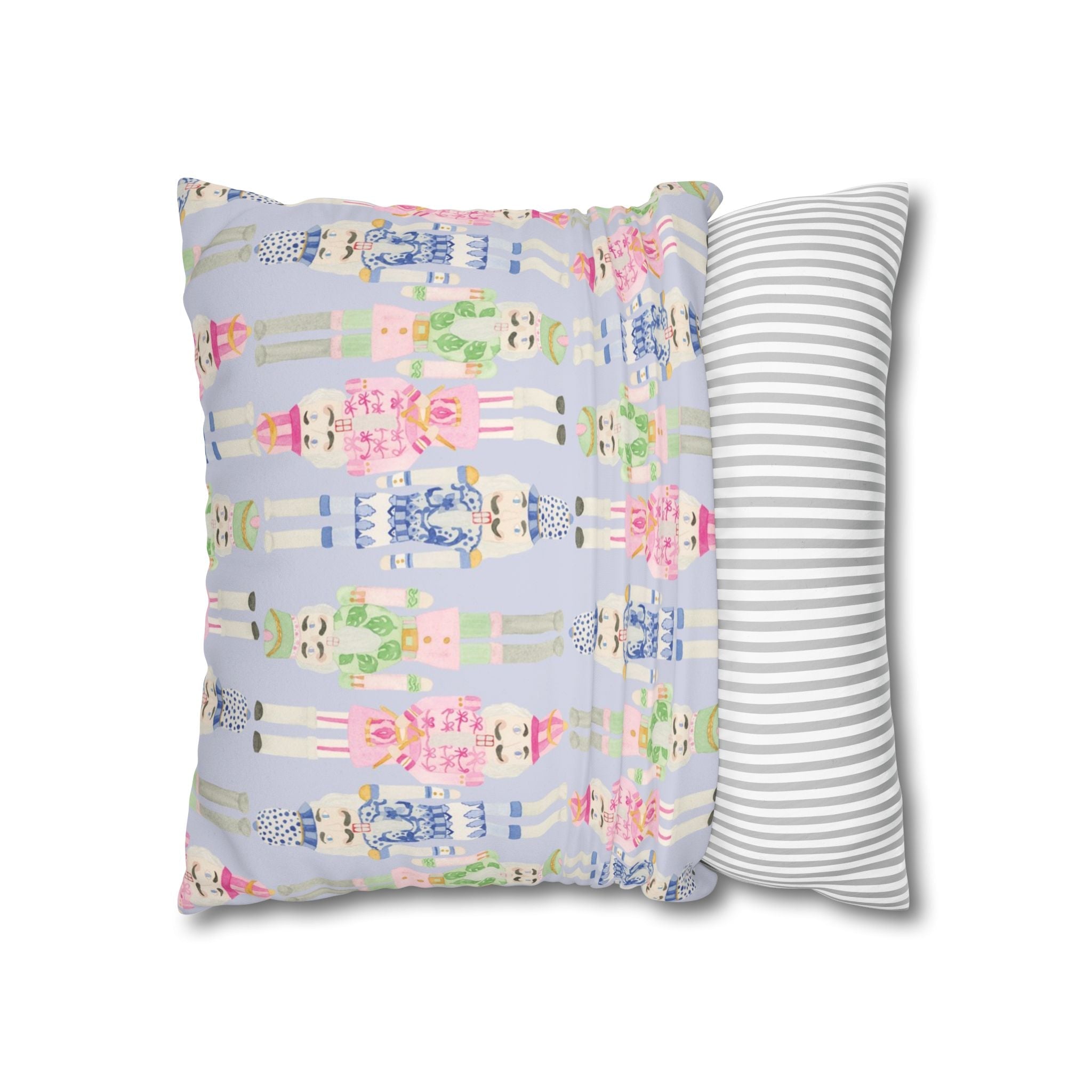 Grandmillenial Nutcracker Velvet Pillow Cover