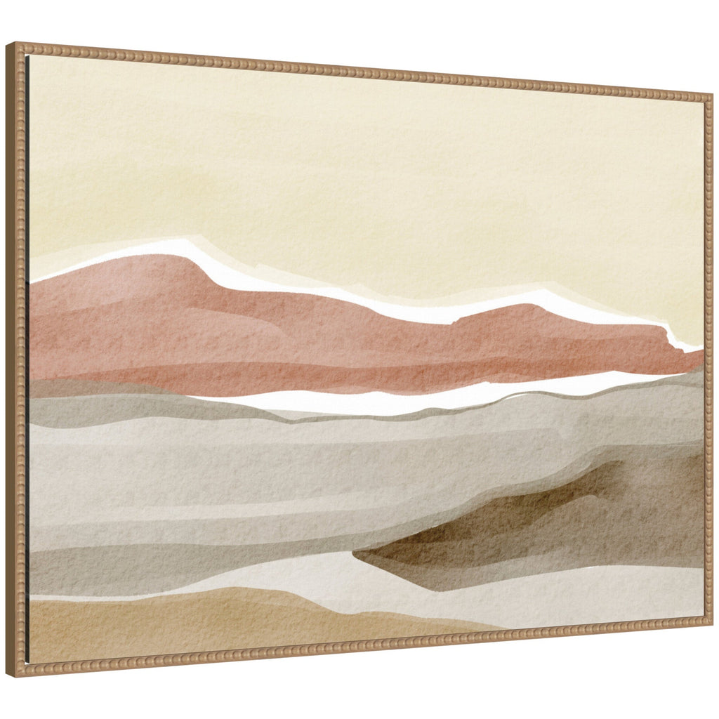 Brown Hill by Nikita Jariwala Framed Canvas Wall Art Print