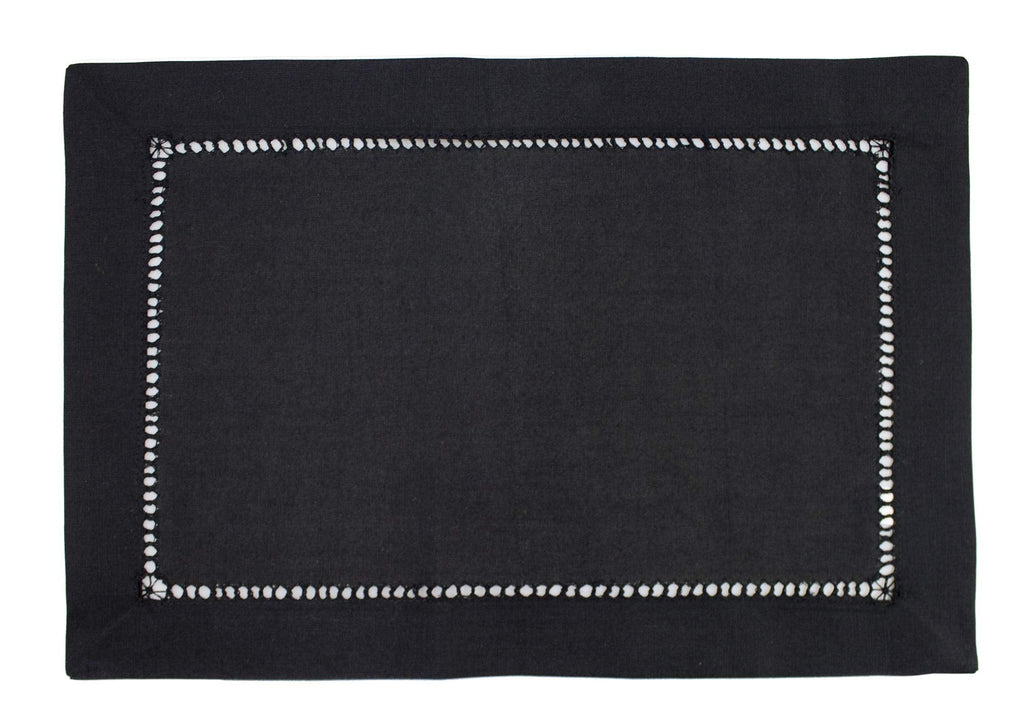 Fennco Styles Classic Solid Color Hemstitched Border Tablecloth for Dining Table, Dinner Parties, Wedding, Machine Washable,
