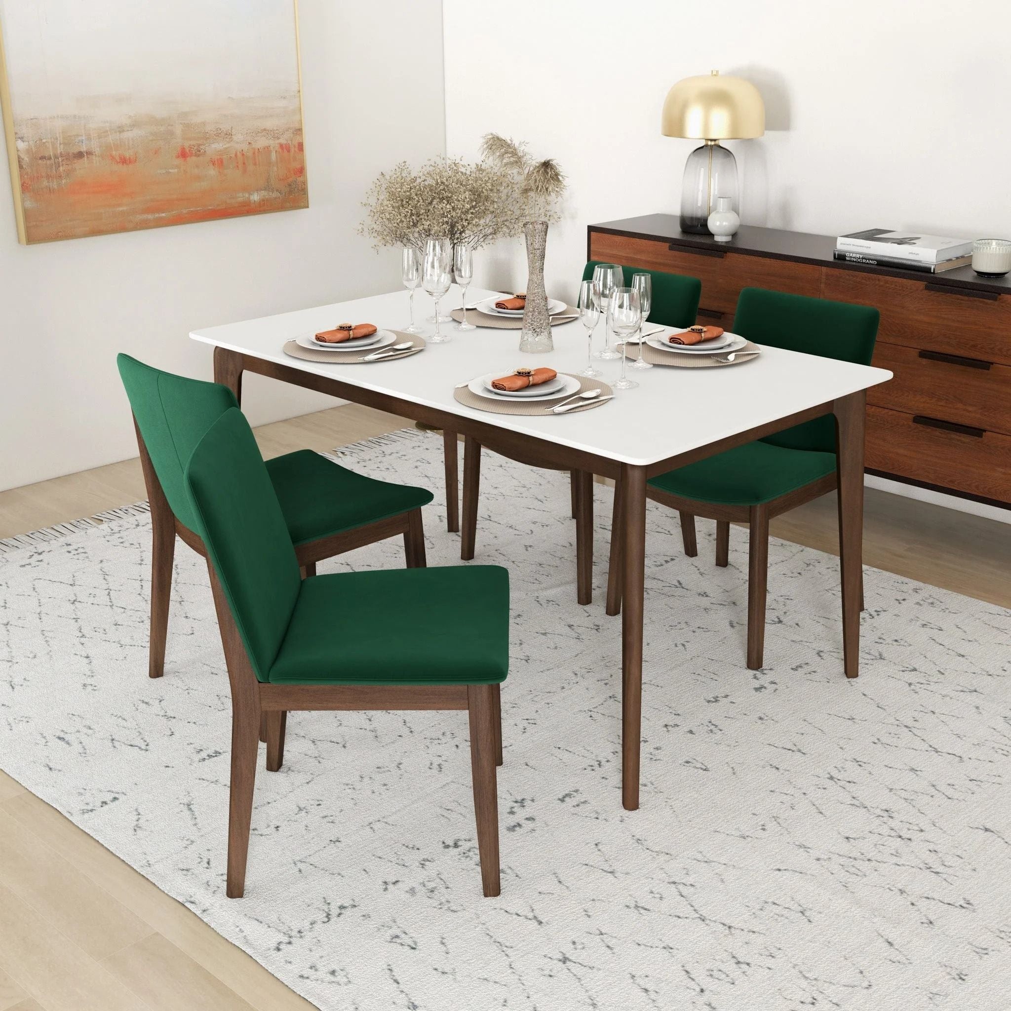 Laura Curved-Back Dining Chairs - Set of 2