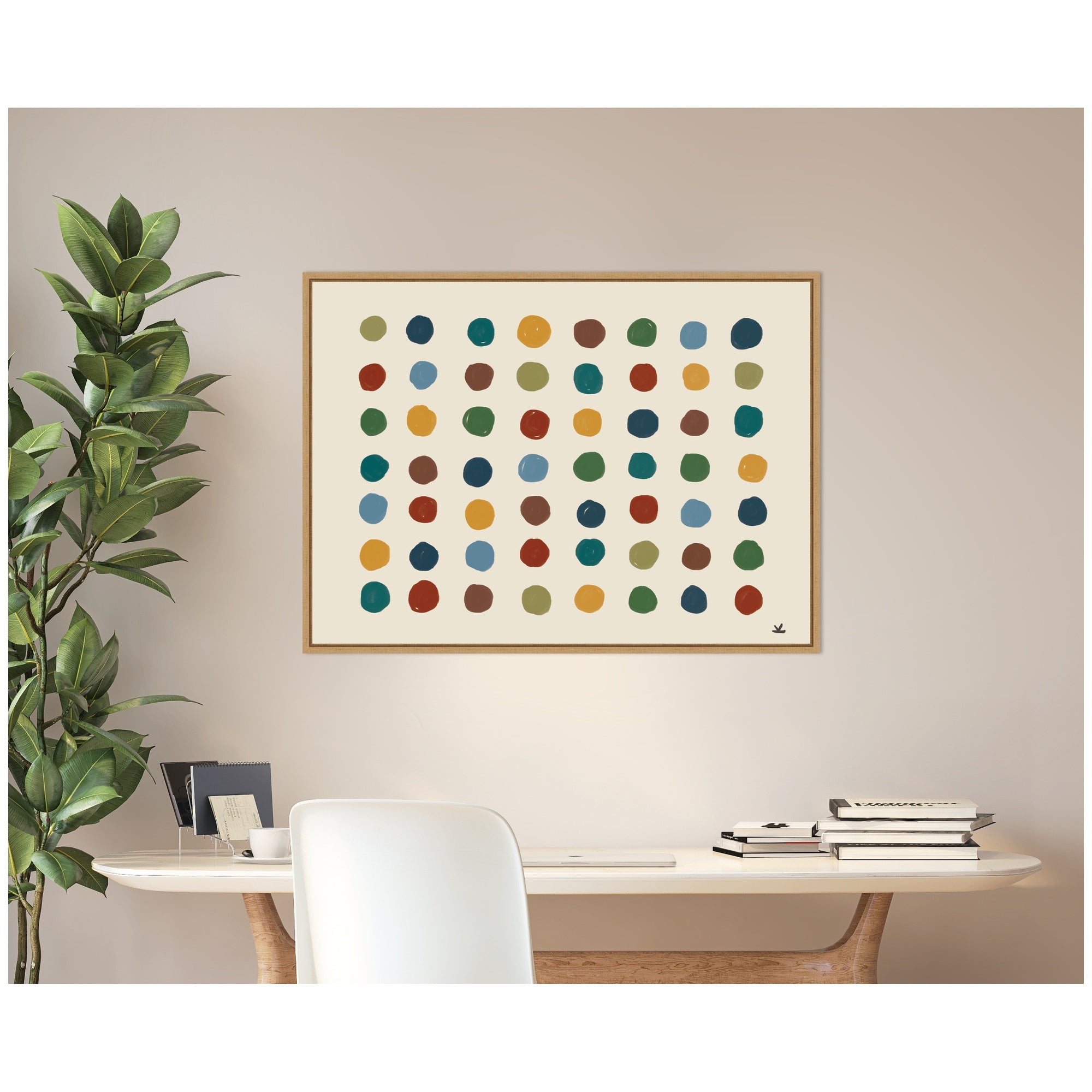 Meditation No. 3 by Kelly Knaga Framed Canvas Wall Art Print