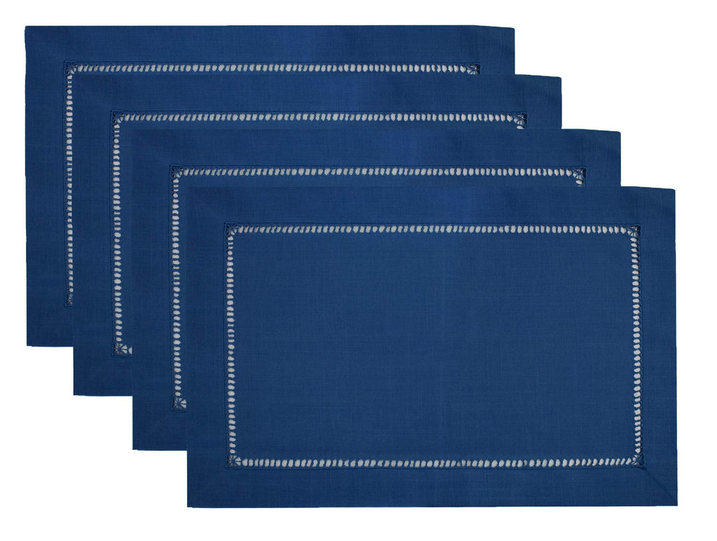 Fennco Styles Classic Solid Color Hemstitched Border Tablecloth for Dining Table, Dinner Parties, Wedding, Machine Washable,