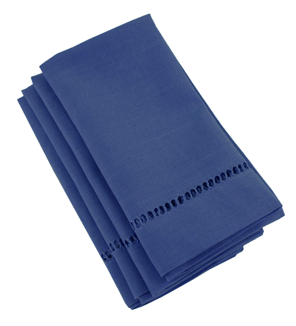 Fennco Styles Classic Solid Color Hemstitched Border Tablecloth for Dining Table, Dinner Parties, Wedding, Machine Washable,