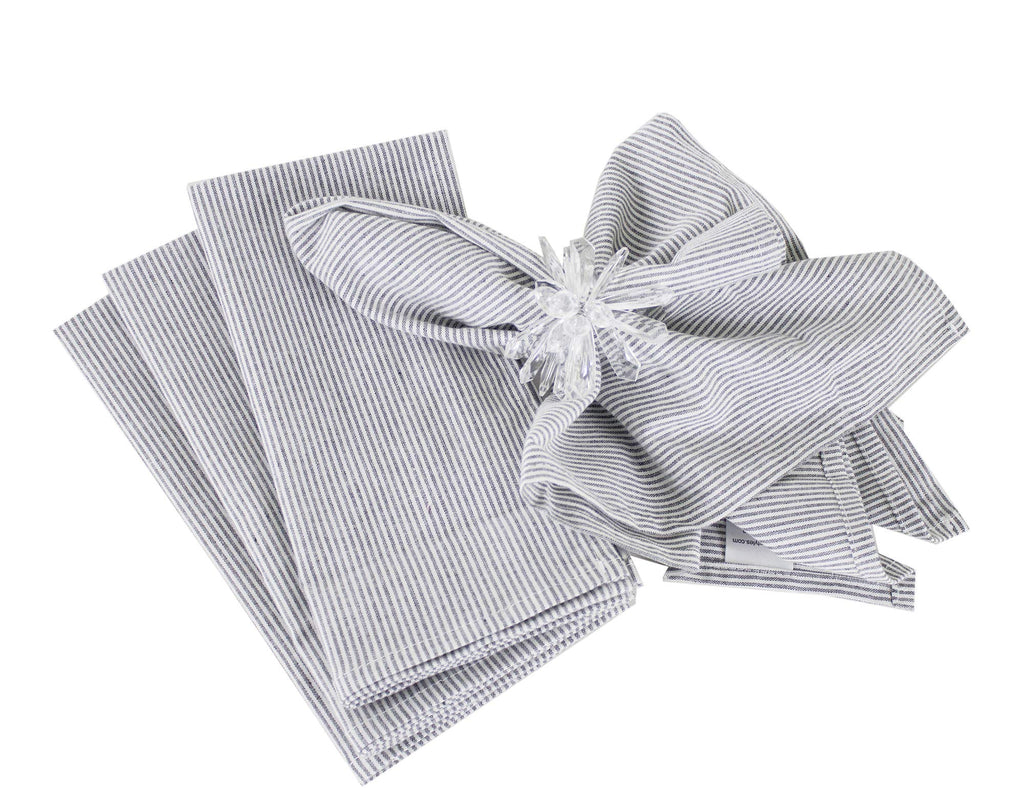 Fennco Styles Farmhouse Neutral Striped 100% Pure Cotton Tablecloth - Yellow Tablecloth for Everyday Use, Banquets, Family Gathering, Special Events and Home Décor