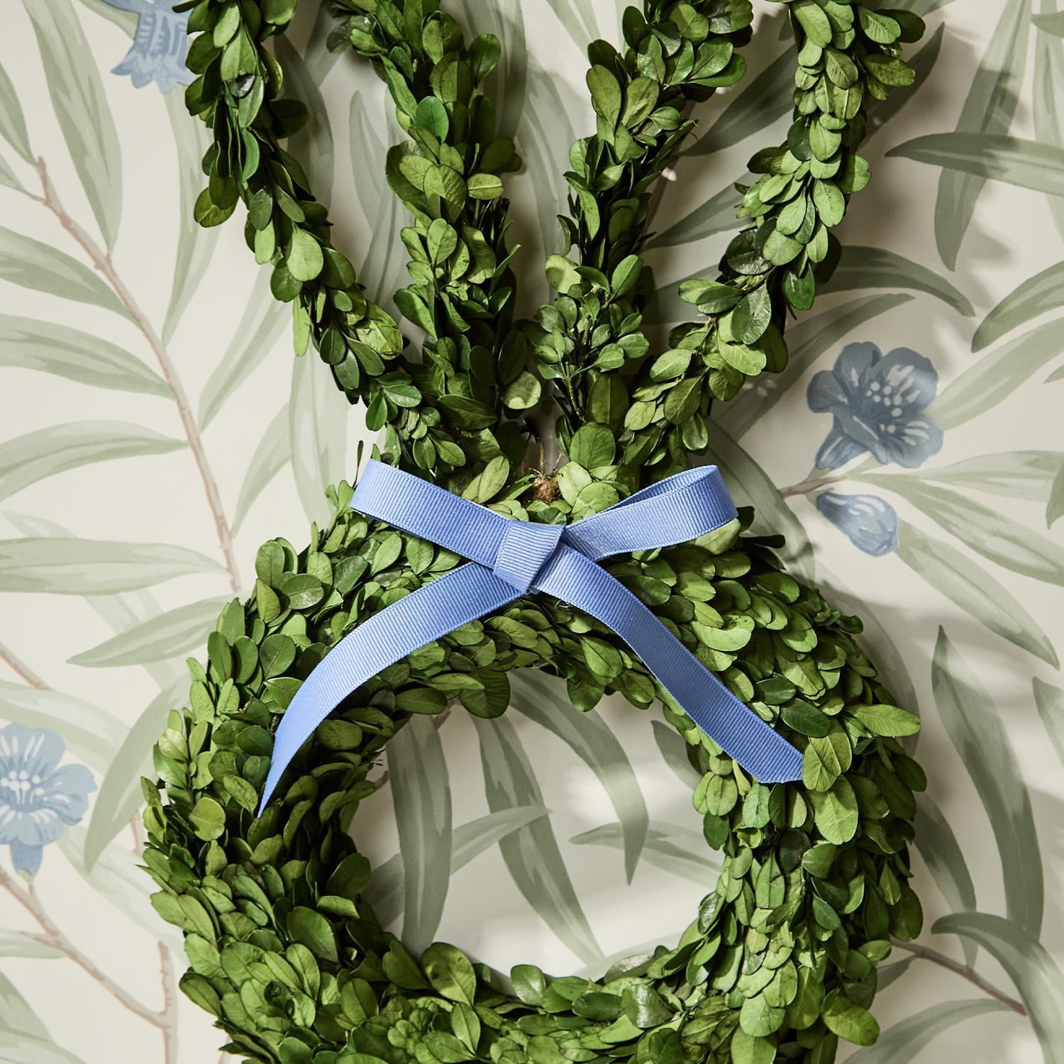 Preserved Boxwood Bunny Wreath