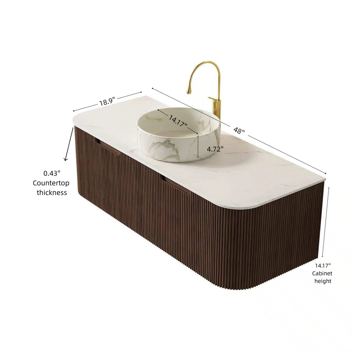 Dina 48-Inch Bathroom Vanity & Sink