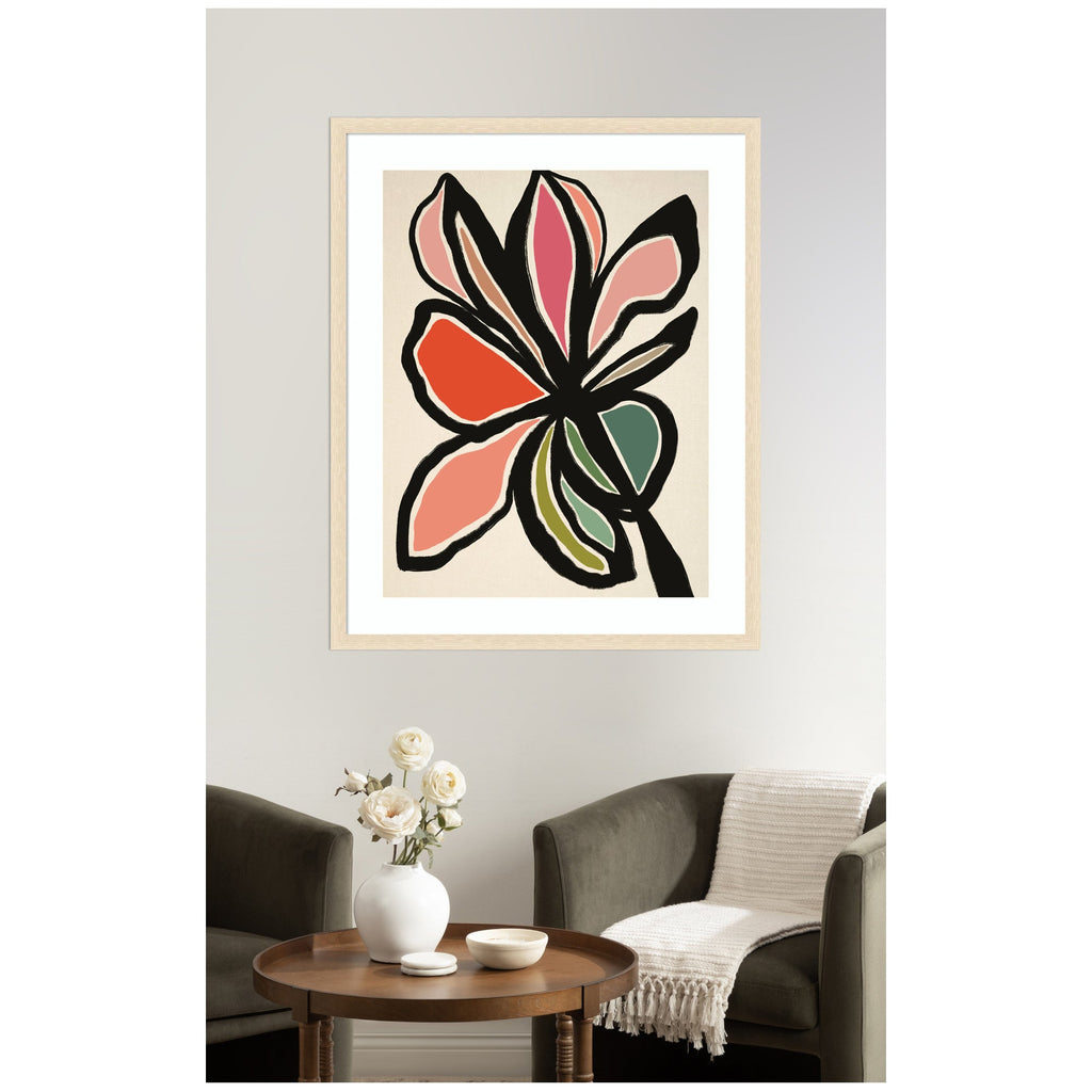 Framed Art Midnight Floral 1 by Alicia Bock