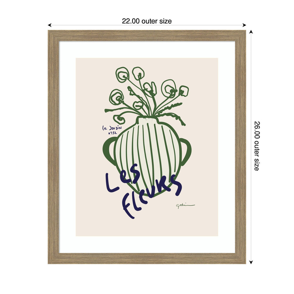 Le Jardin by Gabrielly Guedes Framed Wall Art Print