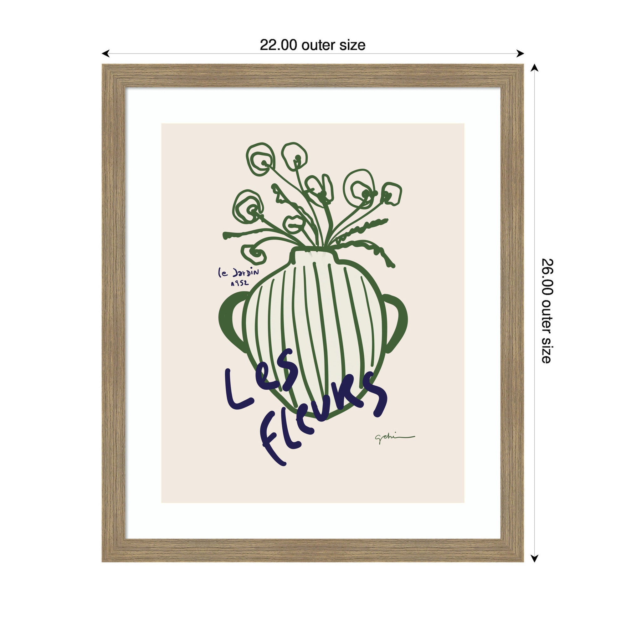 Le Jardin by Gabrielly Guedes Framed Wall Art Print