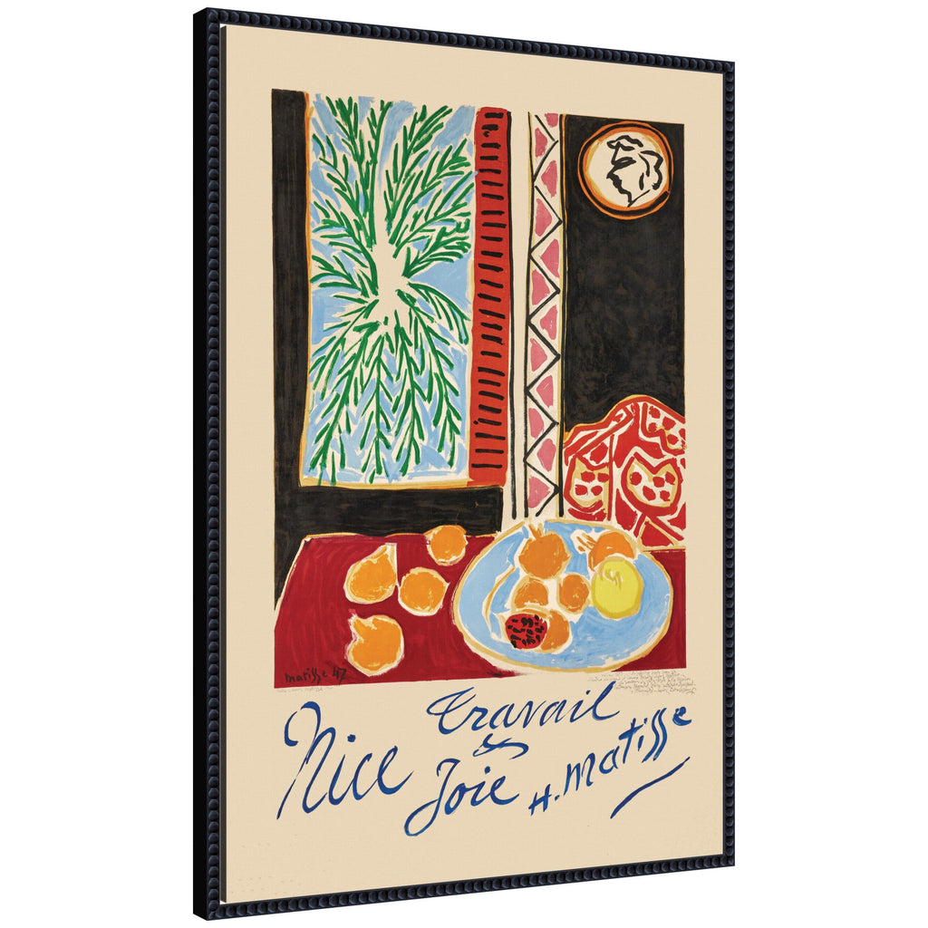 Nice Travail et Joie 1947 Henri Matisse by Nostalgia Prints Framed Canvas Wall Art Print
